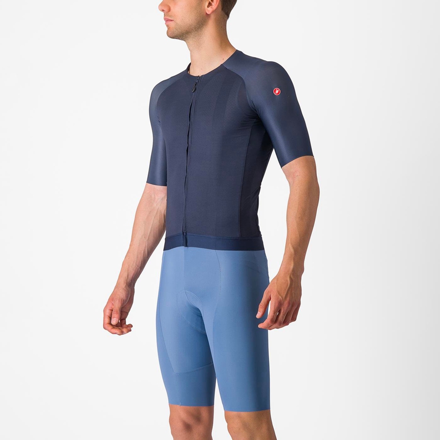 Castelli AERO RACE 7.0 Jersey Heren Blauw | UFA735129