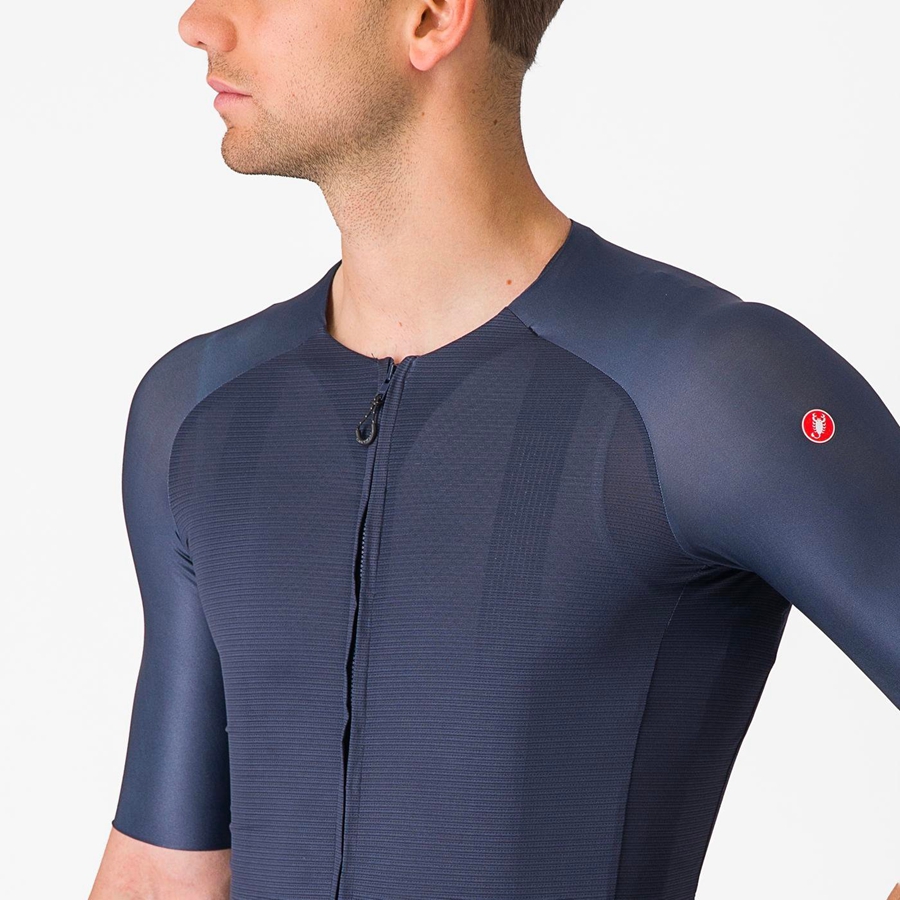 Castelli AERO RACE 7.0 Jersey Heren Blauw | UFA735129