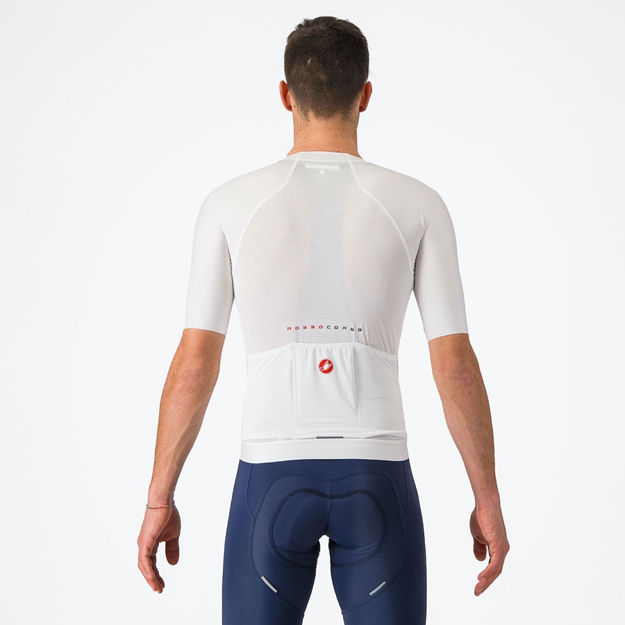 Castelli AERO RACE 7.0 Jersey Heren Wit | LND796401