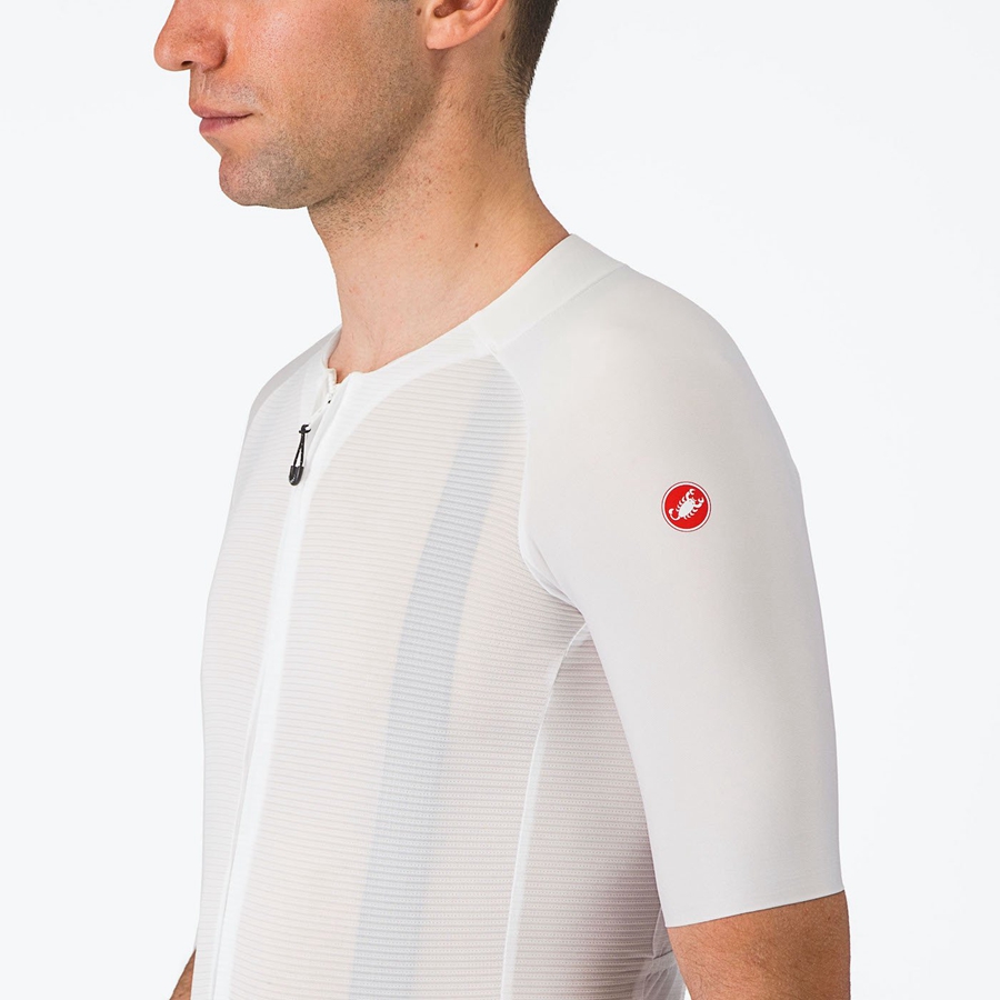 Castelli AERO RACE 7.0 Jersey Heren Wit | LND796401