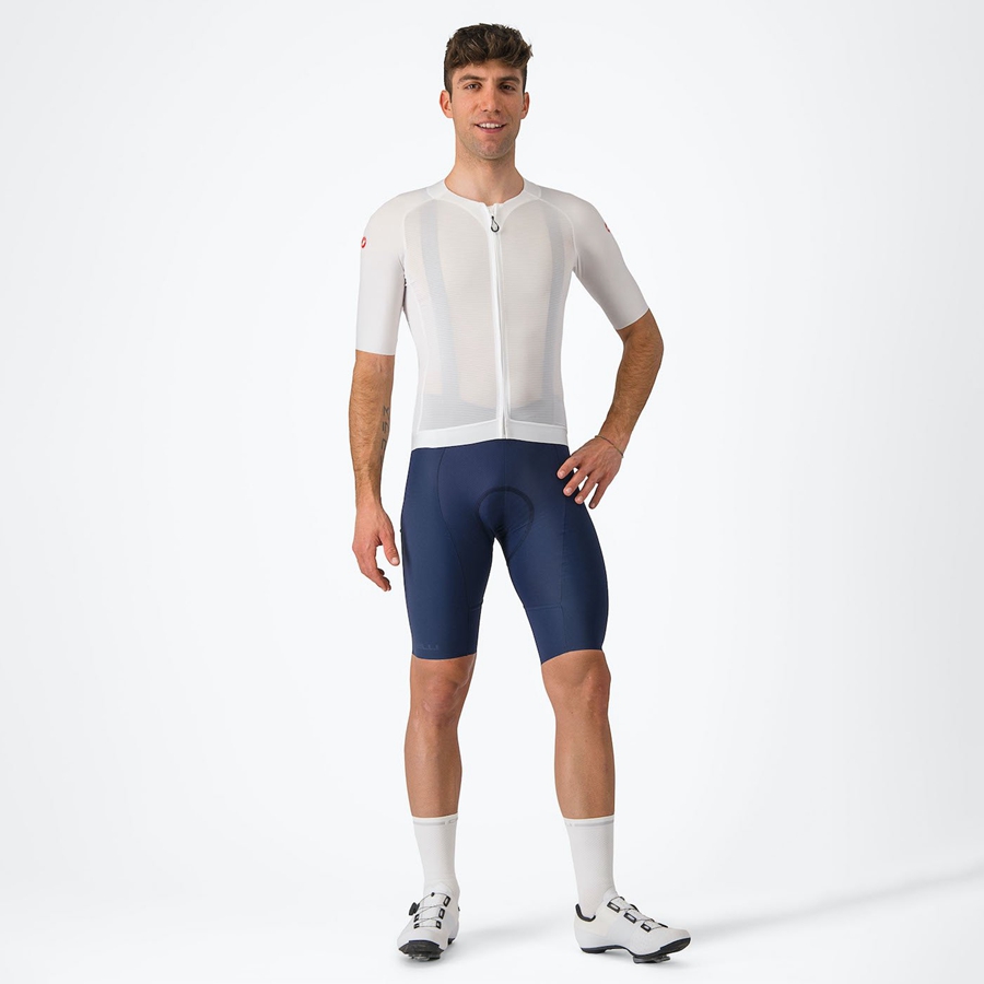 Castelli AERO RACE 7.0 Jersey Heren Wit | LND796401