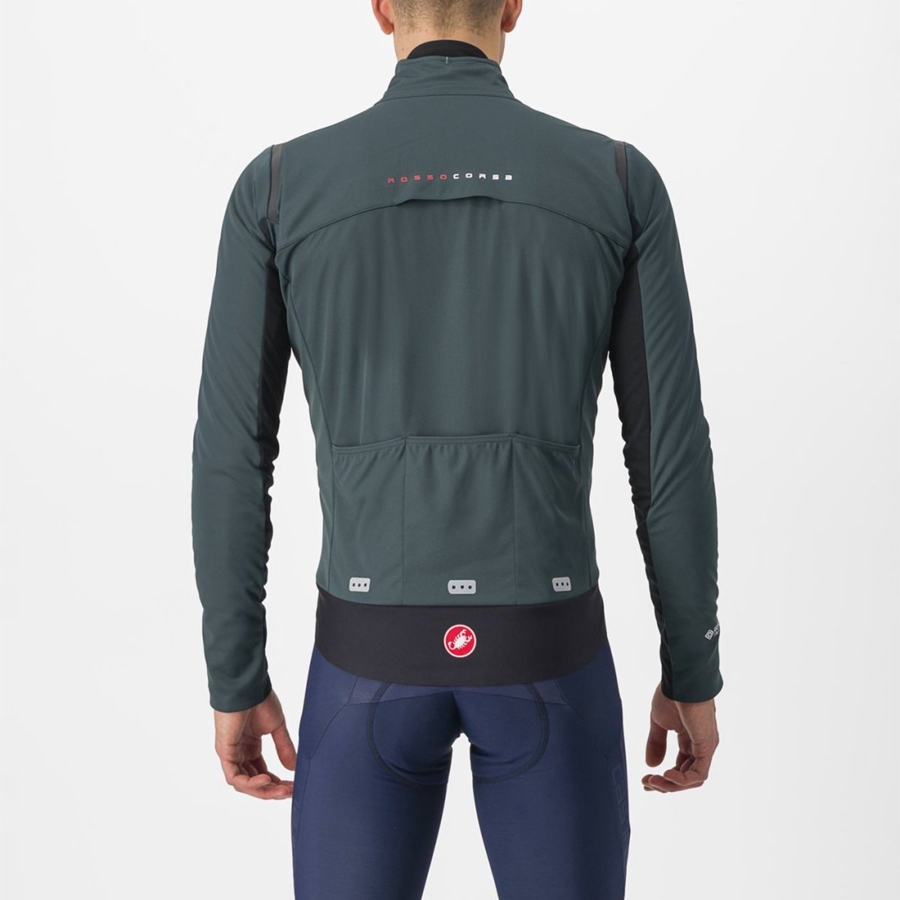 Castelli ALPHA DOPPIO ROS Jassen Heren Groen Zwart | PRH038259