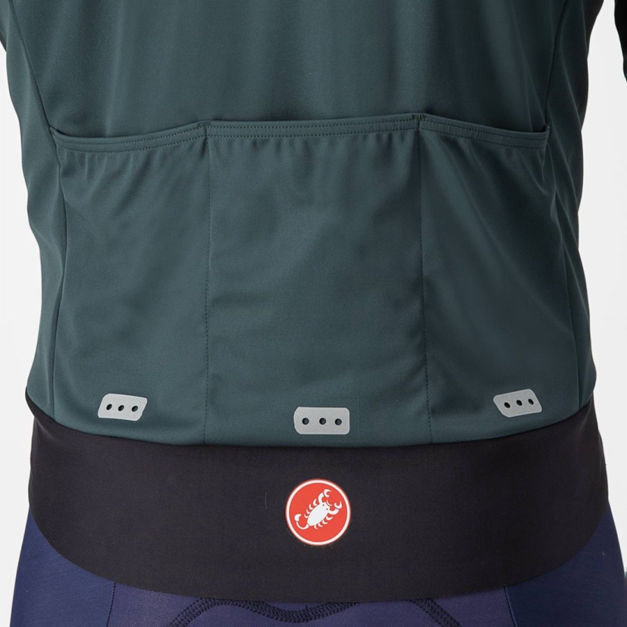 Castelli ALPHA DOPPIO ROS Jassen Heren Groen Zwart | PRH038259