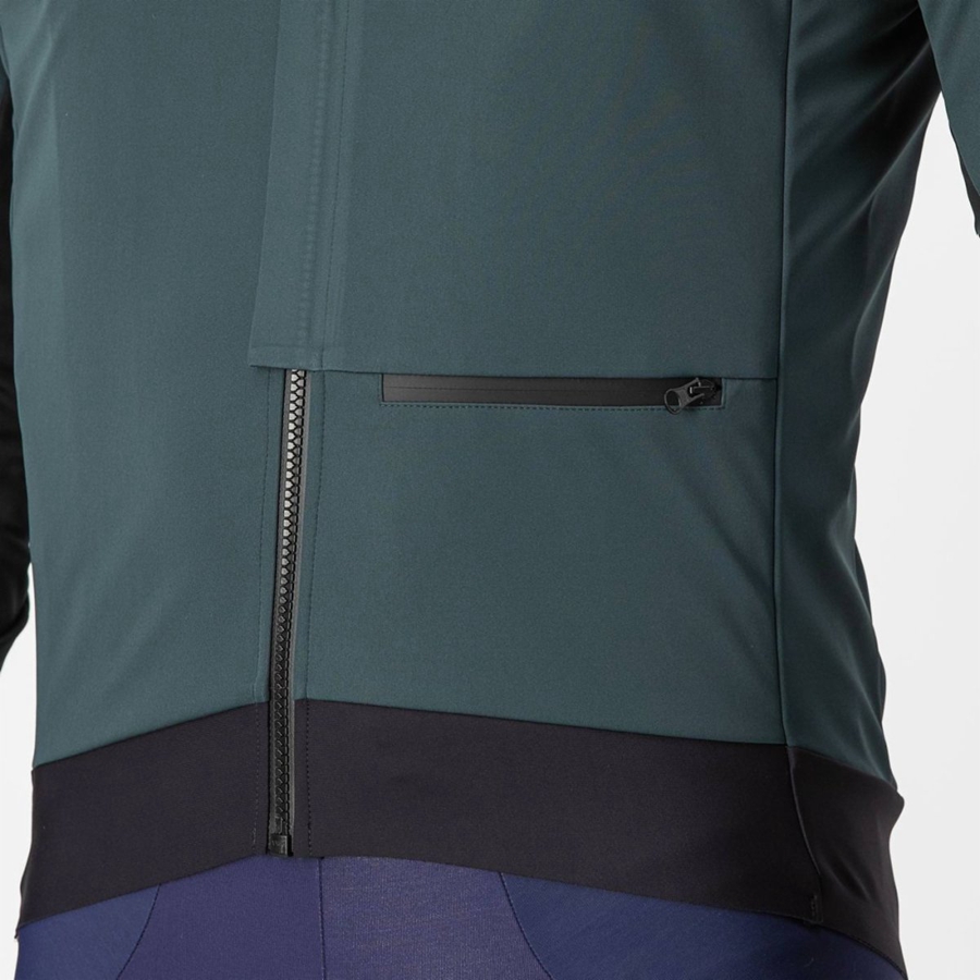 Castelli ALPHA DOPPIO ROS Jassen Heren Groen Zwart | PRH038259