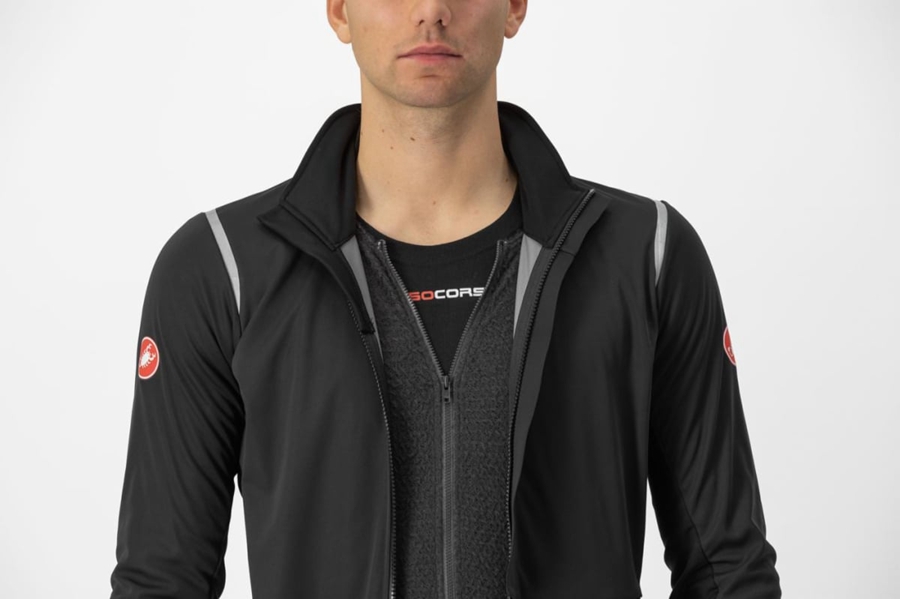 Castelli ALPHA DOPPIO ROS Jassen Heren Zwart Zilver Donker | PXY063512