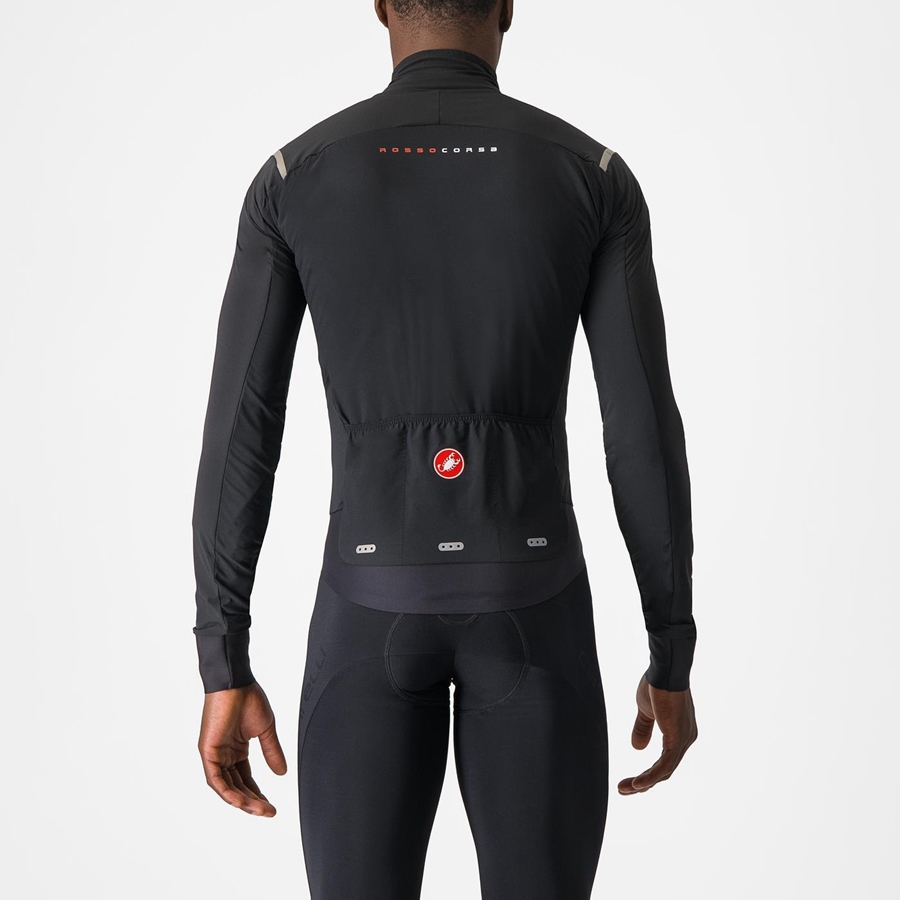 Castelli ALPHA FLIGHT ROS Jassen Heren Zwart Zilver Donker | ANO029541