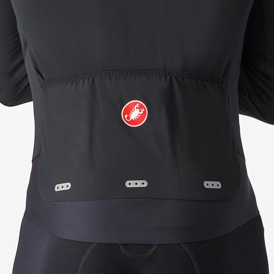 Castelli ALPHA FLIGHT ROS Jassen Heren Zwart Zilver Donker | ANO029541