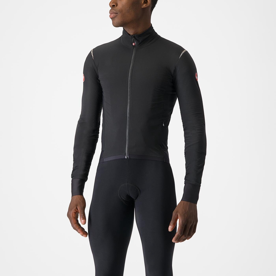 Castelli ALPHA FLIGHT ROS Jassen Heren Zwart Zilver Donker | ANO029541