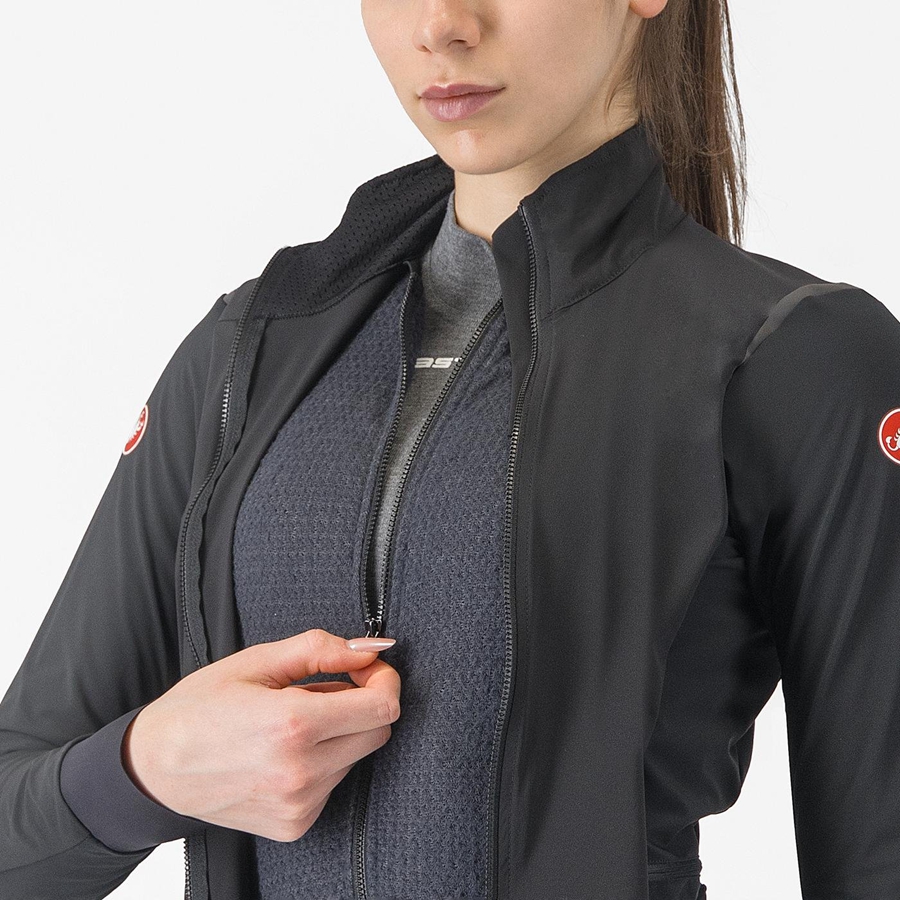 Castelli ALPHA FLIGHT ROS W Jassen Dames Zwart Zwart | LVB385974