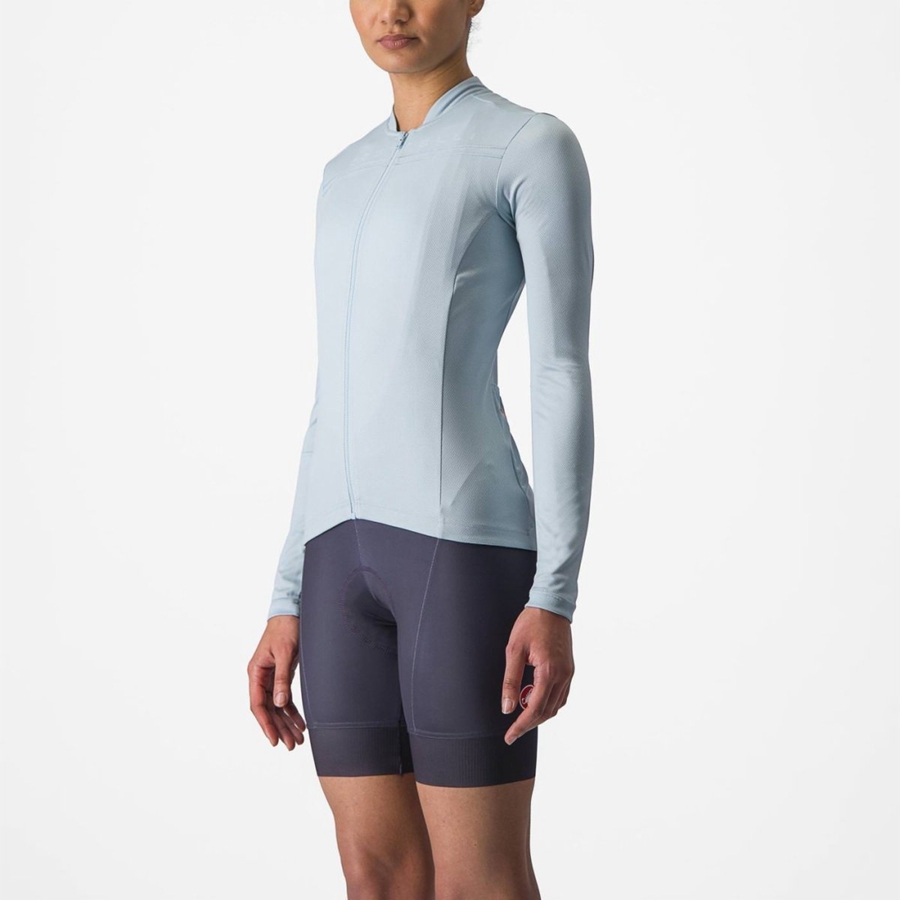 Castelli ANIMA 4 LONG SLEEVE Jersey Dames Blauw | DZW931085