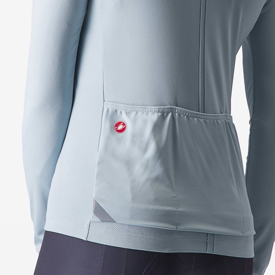 Castelli ANIMA 4 LONG SLEEVE Jersey Dames Blauw | DZW931085