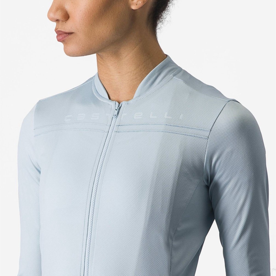 Castelli ANIMA 4 LONG SLEEVE Jersey Dames Blauw | DZW931085