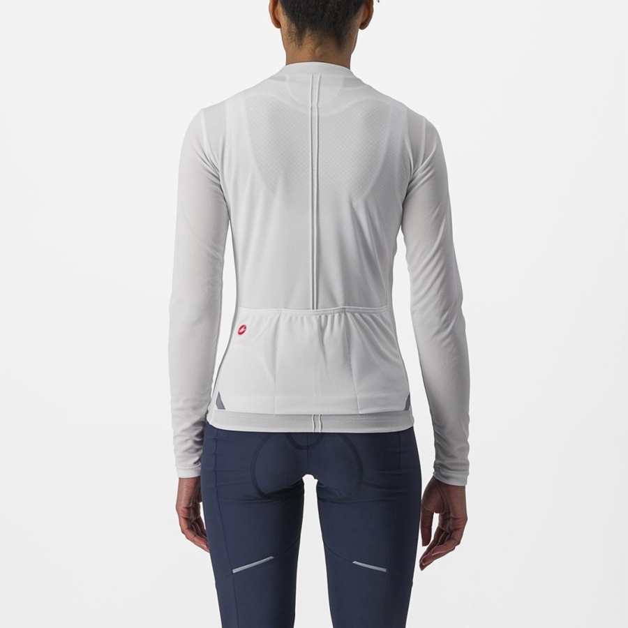 Castelli ANIMA 4 LONG SLEEVE Jersey Dames Wit | NCF640725