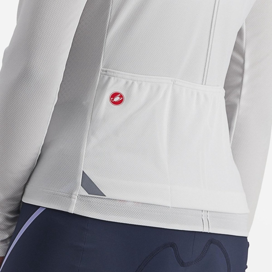 Castelli ANIMA 4 LONG SLEEVE Jersey Dames Wit | NCF640725