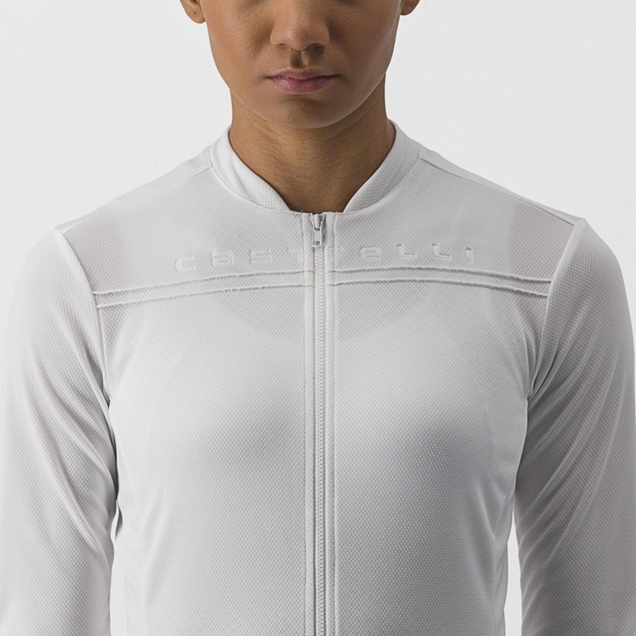 Castelli ANIMA 4 LONG SLEEVE Jersey Dames Wit | NCF640725