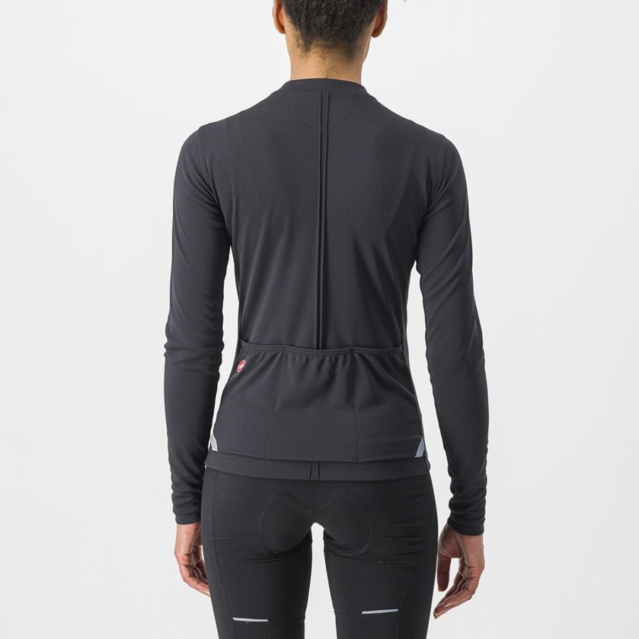 Castelli ANIMA 4 LONG SLEEVE Jersey Dames Zwart | RZX610273