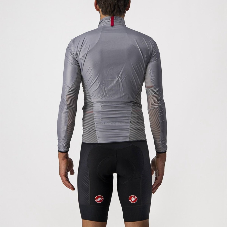 Castelli ARIA SHELL Bescherming Heren Zilver Grijs | WCV453796