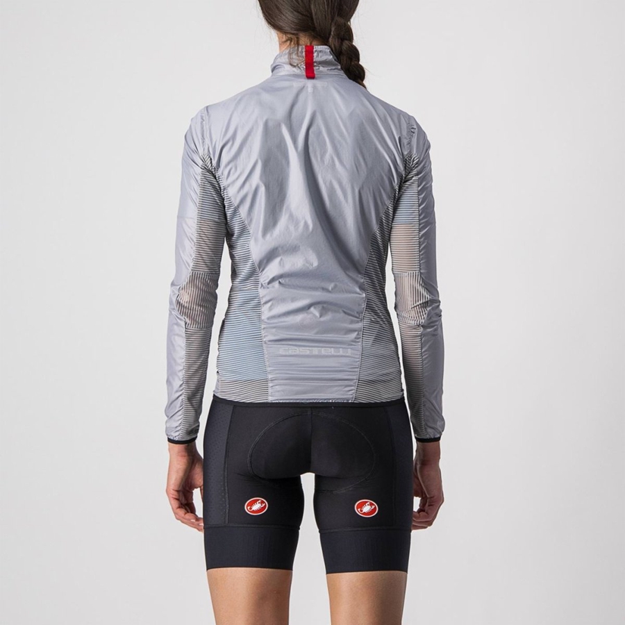 Castelli ARIA SHELL W Bescherming Dames Zilver Grijs | IQC975836