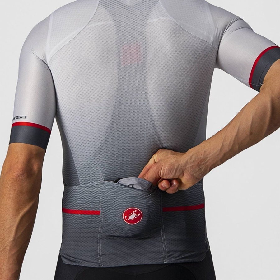 Castelli ARIA Vest Heren Zilver Grijs | CDK250914