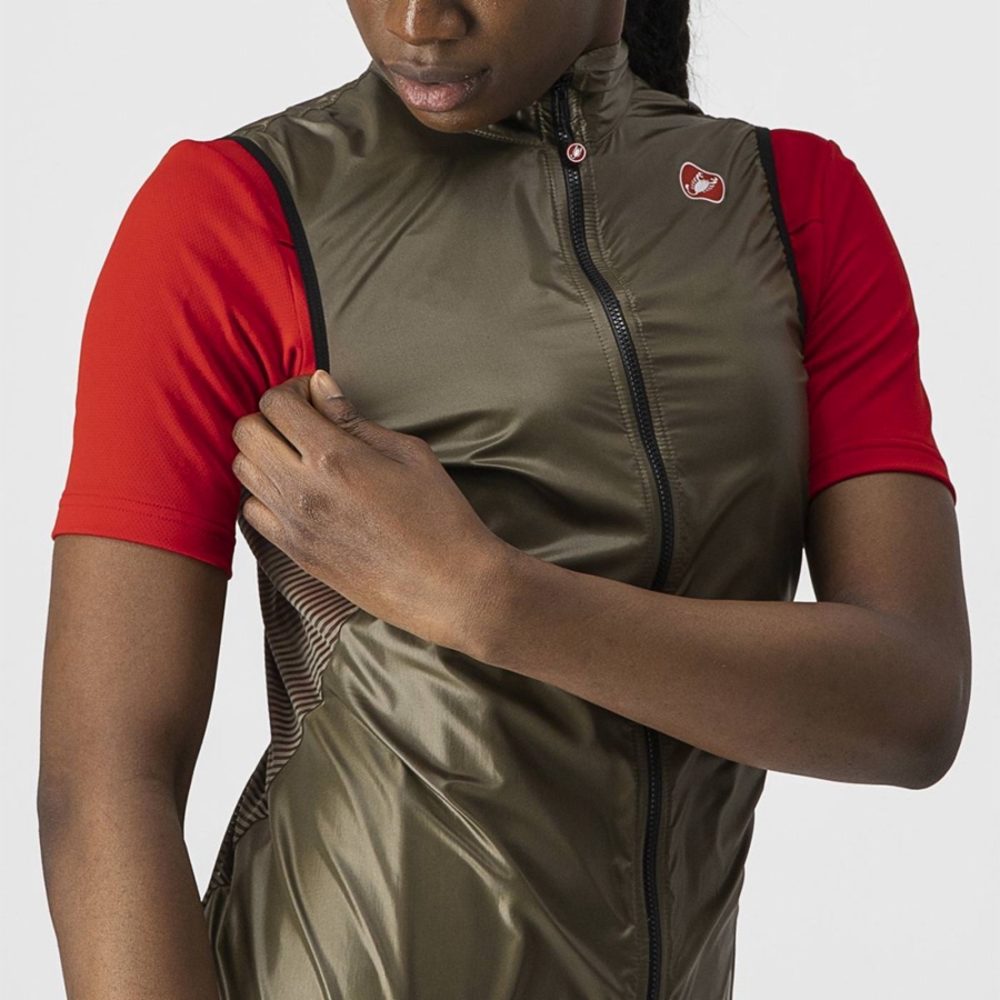 Castelli ARIA W Vest Dames Bruin | JND278015