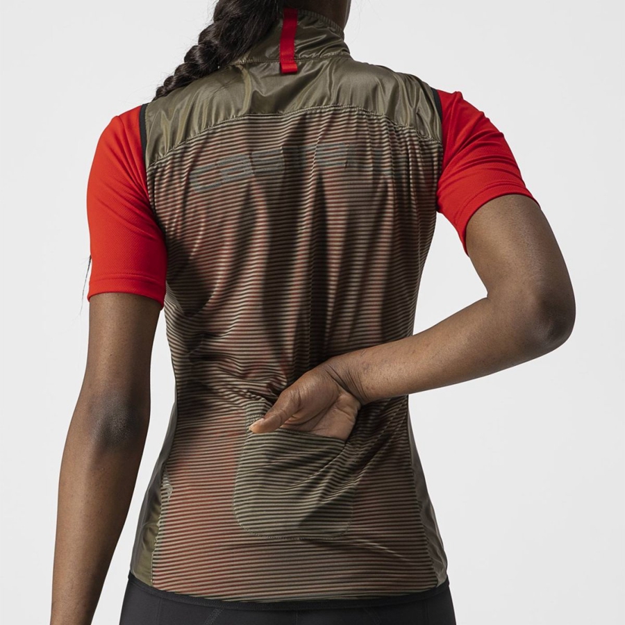 Castelli ARIA W Vest Dames Bruin | JND278015