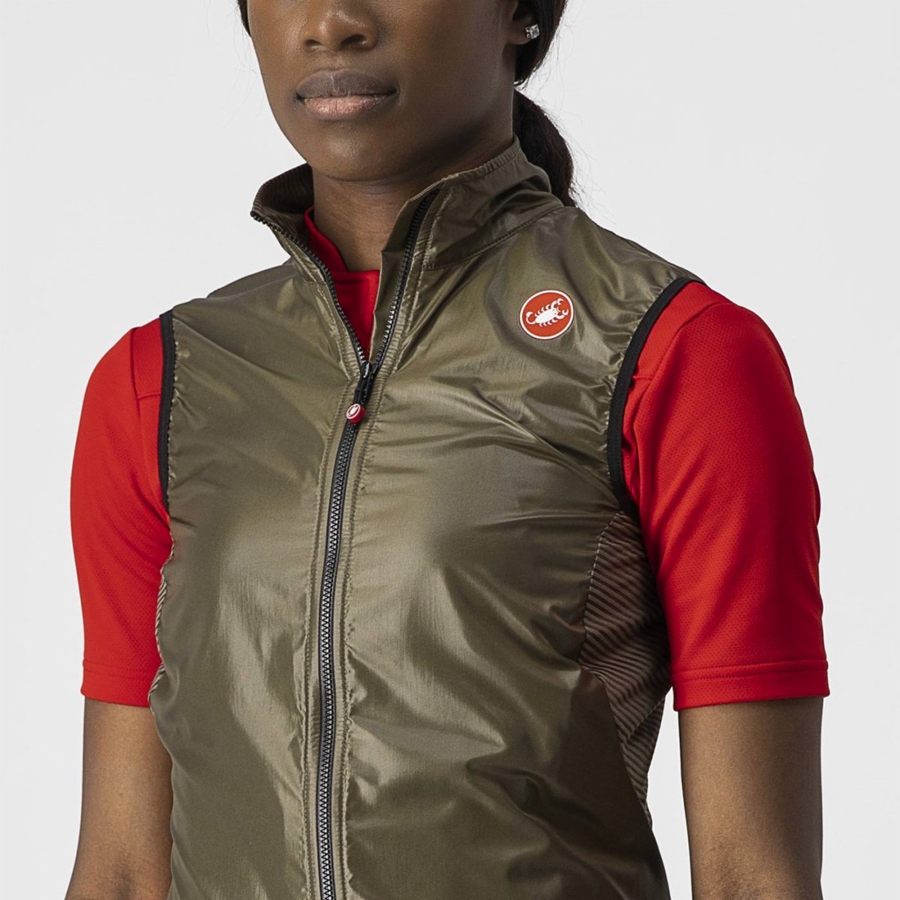 Castelli ARIA W Vest Dames Bruin | JND278015