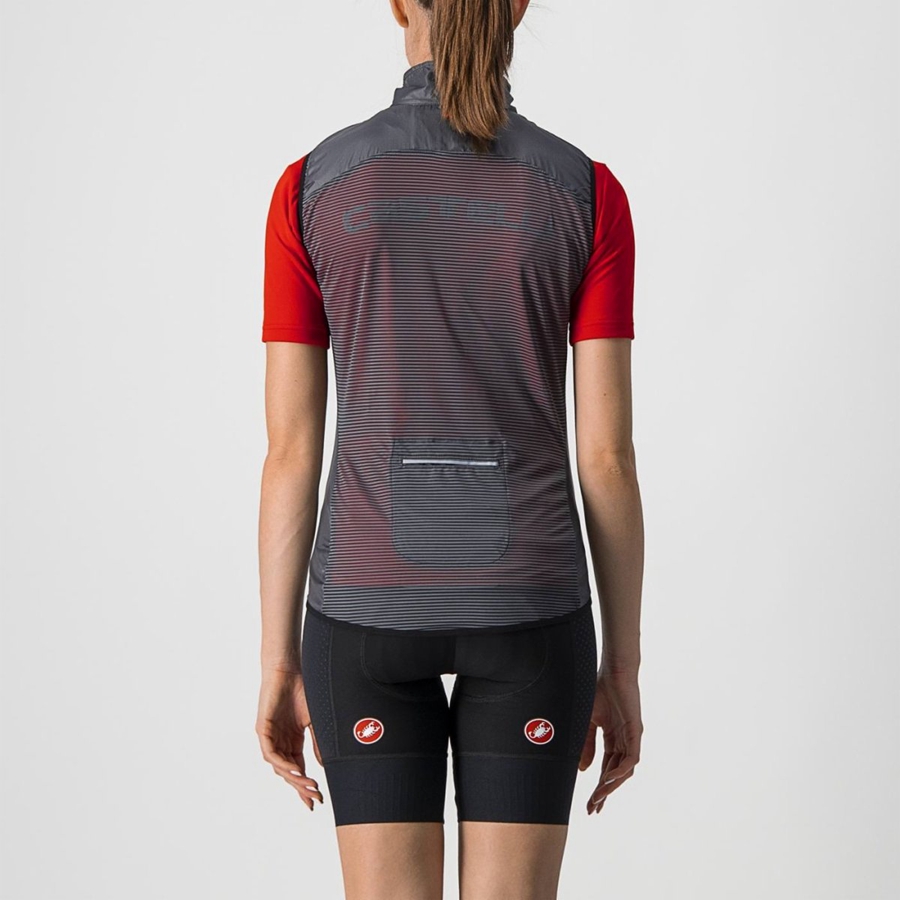 Castelli ARIA W Vest Dames Donkergrijs | FGE915260