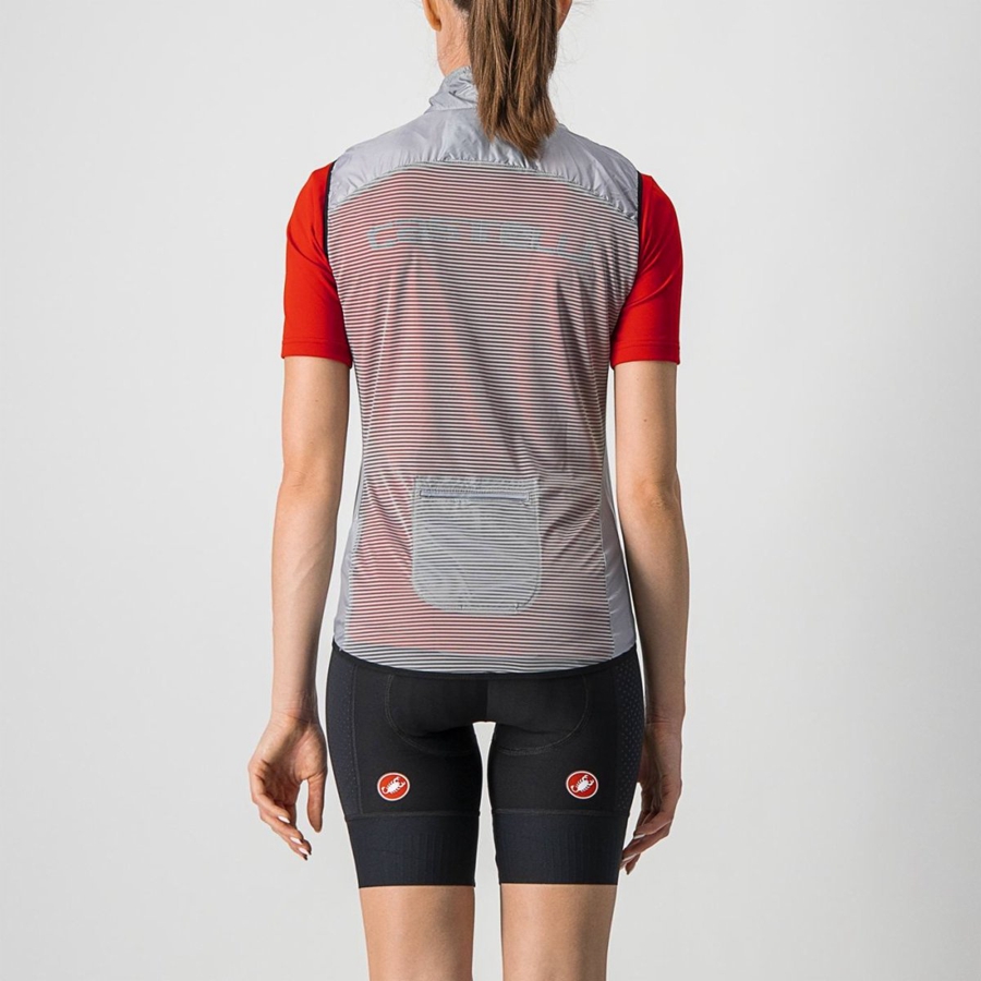 Castelli ARIA W Vest Dames Zilver Grijs | BDC804239