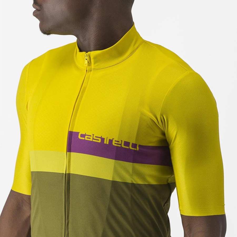 Castelli A BLOCCO Jersey Heren Groen | QBL874260