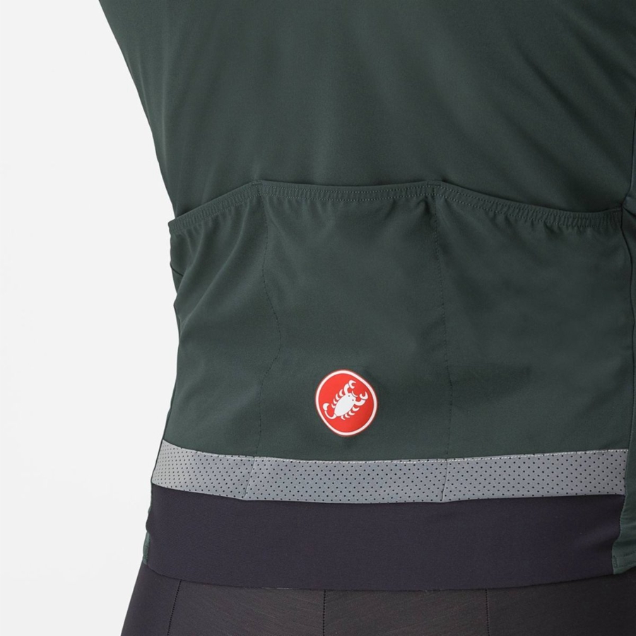 Castelli BETA RoS Jassen Heren Groen Rood Oranje | MPK182973