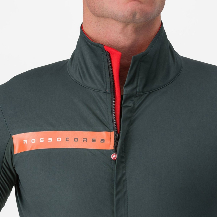 Castelli BETA RoS Jassen Heren Groen Rood Oranje | MPK182973