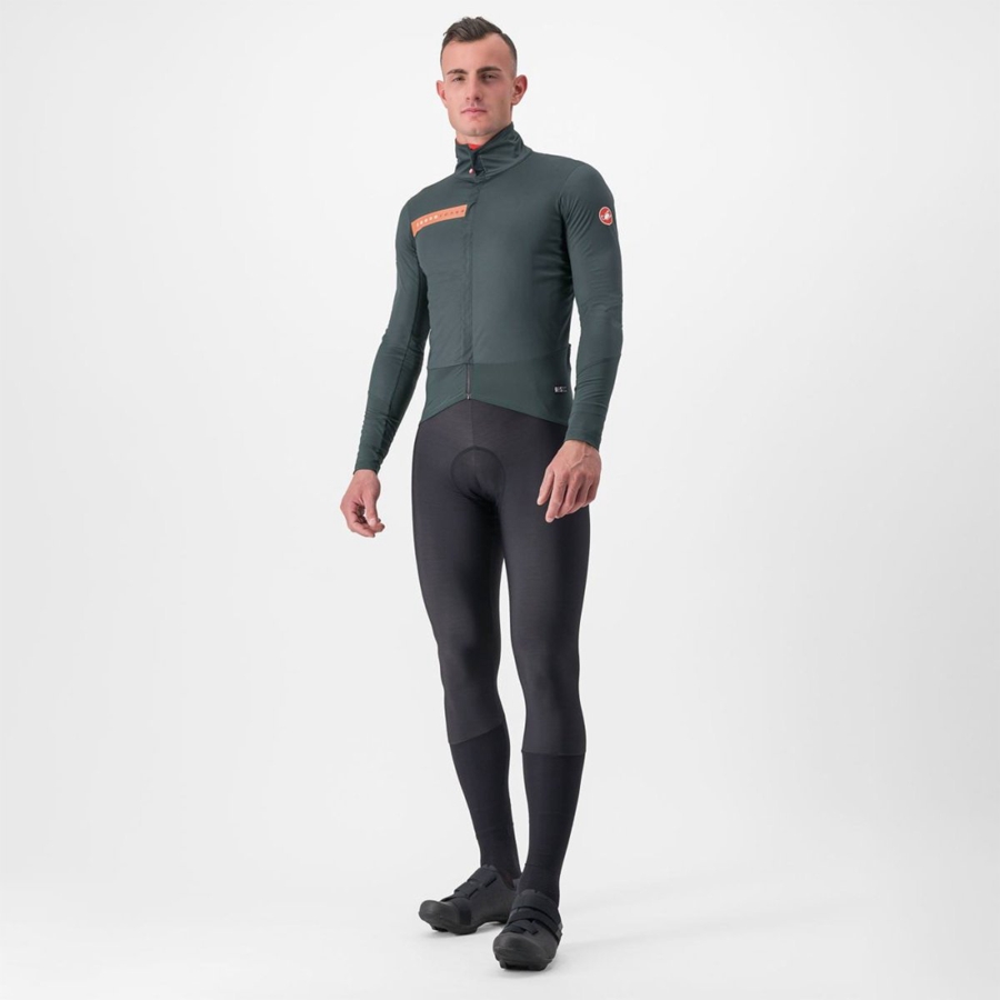 Castelli BETA RoS Jassen Heren Groen Rood Oranje | MPK182973