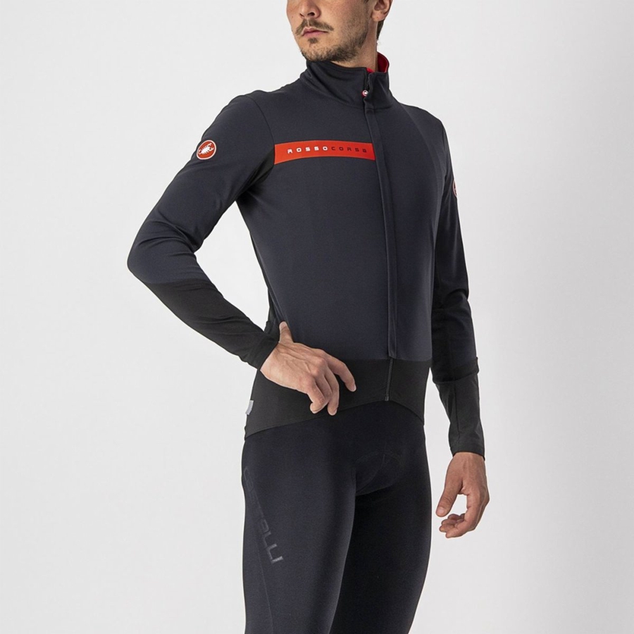 Castelli BETA RoS Jassen Heren Zwart Rood | IWN928764