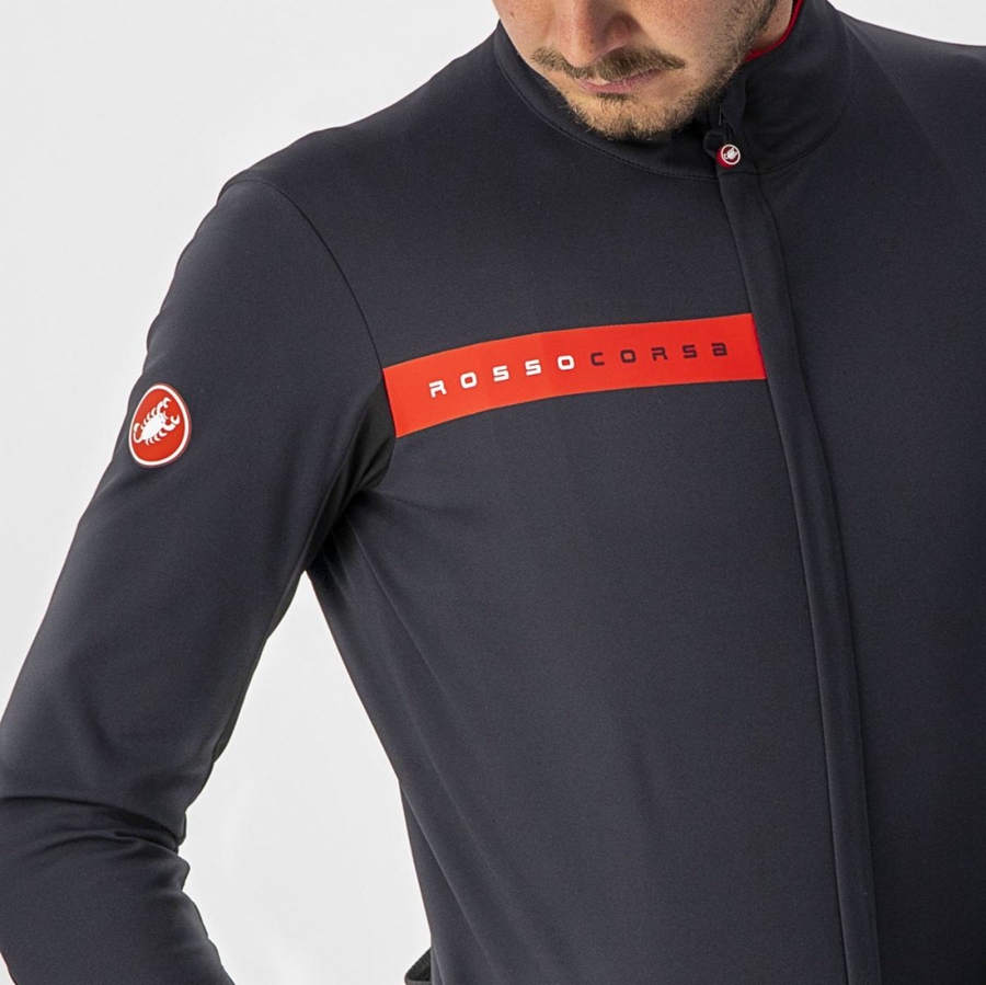 Castelli BETA RoS Jassen Heren Zwart Rood | IWN928764