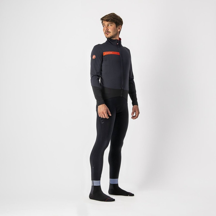 Castelli BETA RoS Jassen Heren Zwart Rood | IWN928764