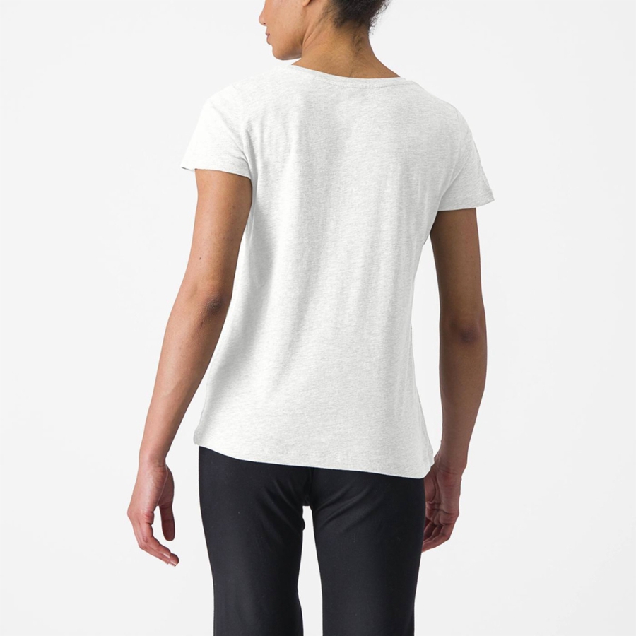 Castelli CASTELLI CLASSICO W TEE Casual Dames Wit | YRX596472