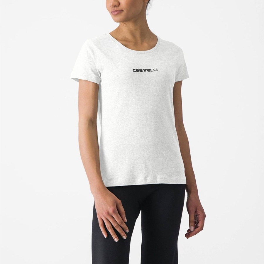 Castelli CASTELLI CLASSICO W TEE Casual Dames Wit | YRX596472