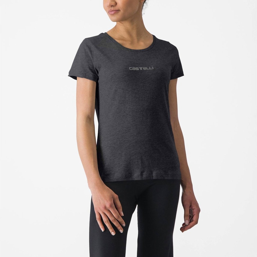 Castelli CASTELLI CLASSICO W TEE Casual Dames Zwart | DTE174683