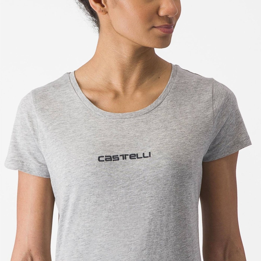 Castelli CASTELLI CLASSICO W TEE Casual Dames Lichtgrijs | IXV430579