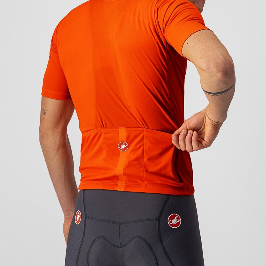 Castelli CLASSIFICA Jersey Heren Oranje | KQS714308