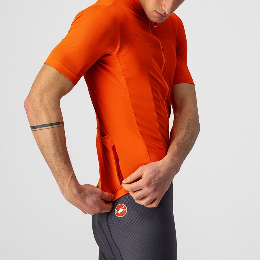 Castelli CLASSIFICA Jersey Heren Oranje | KQS714308