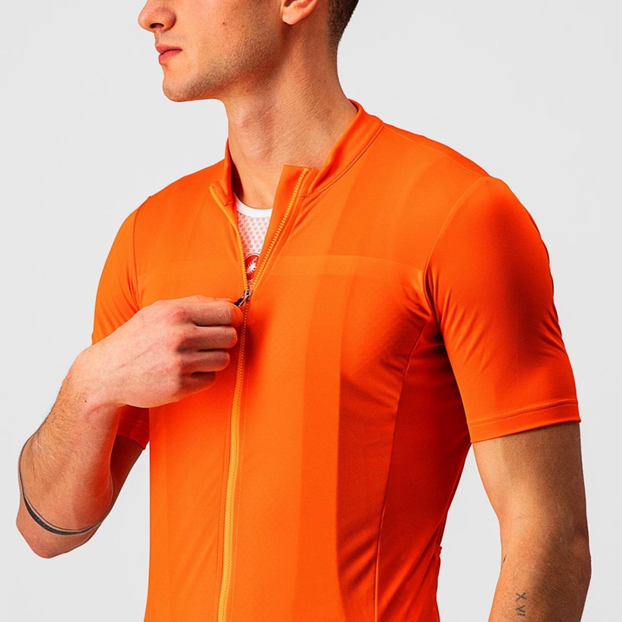 Castelli CLASSIFICA Jersey Heren Oranje | KQS714308