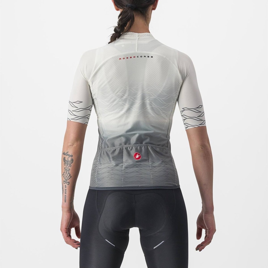 Castelli CLIMBER'S 2.0 W Jersey Dames Wit Olijfgroen | TQA290317