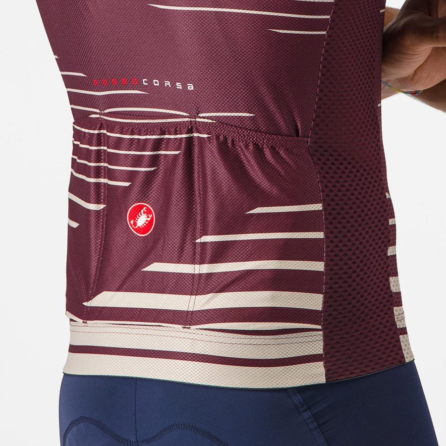 Castelli CLIMBER'S 4.0 Jersey Heren Diepbordeaux Zilver | MDR549018