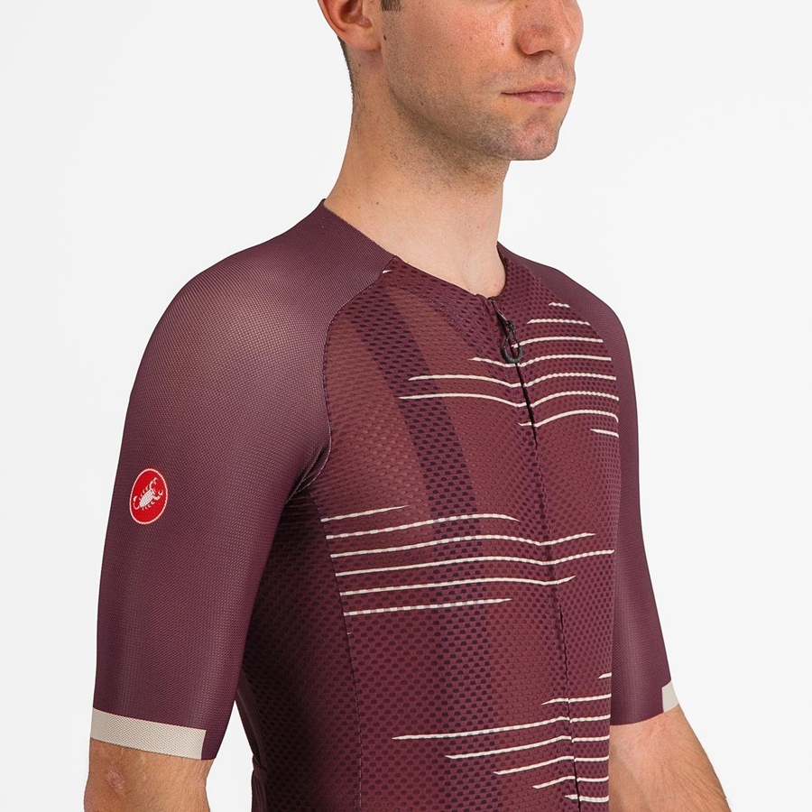 Castelli CLIMBER'S 4.0 Jersey Heren Diepbordeaux Zilver | MDR549018