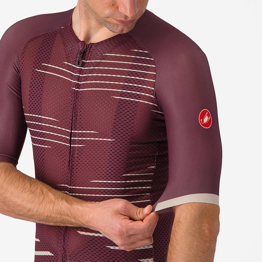 Castelli CLIMBER'S 4.0 Jersey Heren Diepbordeaux Zilver | MDR549018