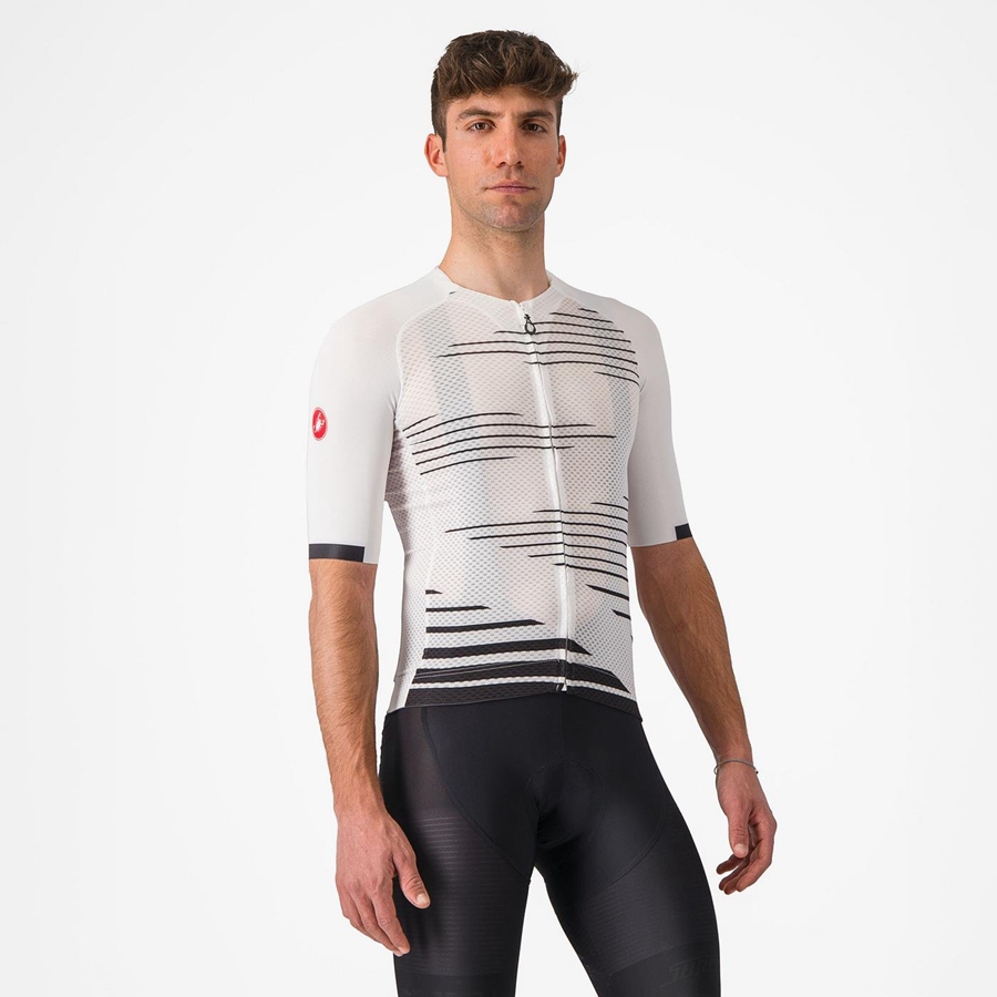 Castelli CLIMBER\'S 4.0 Jersey Heren Wit Zwart | LQW986234