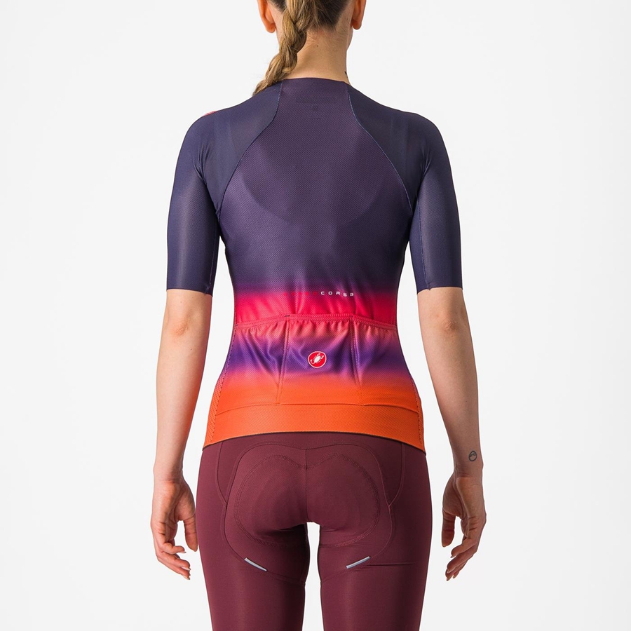 Castelli CLIMBER'S 4.0 W Jersey Dames Roze Oranje | ZAW890342