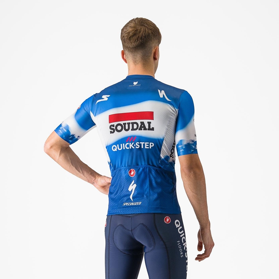 Castelli COMPETIZIONE 3 Jersey Heren Blauw Wit | KAP287435