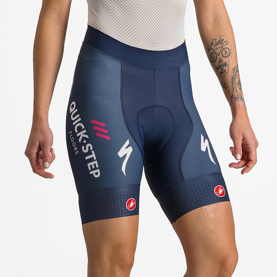 Castelli COMPETIZIONE W Korte Broek Dames Blauw Wit | YWN481932